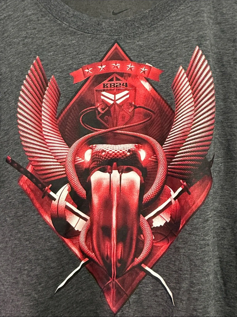 Nike Dri-Fit Kobe Bryant Black Mamba “KB24” Winged T- Shirt |